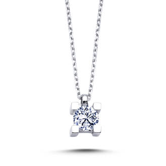 0.27 Carat Diamond Solitaire Necklace