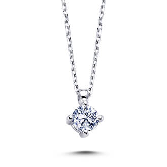 0.24 Carat Diamond Solitaire Necklace