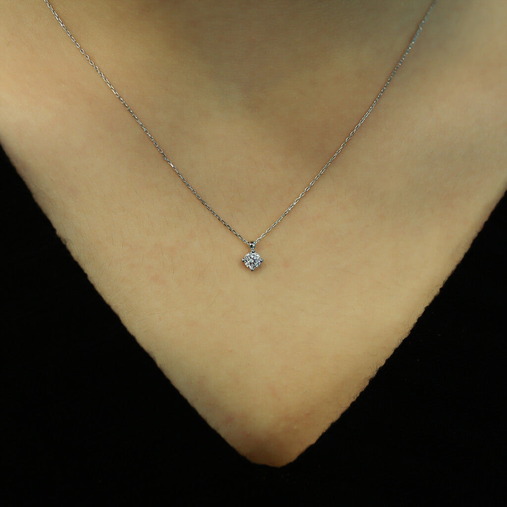 0.24 Carat Diamond Solitaire Necklace