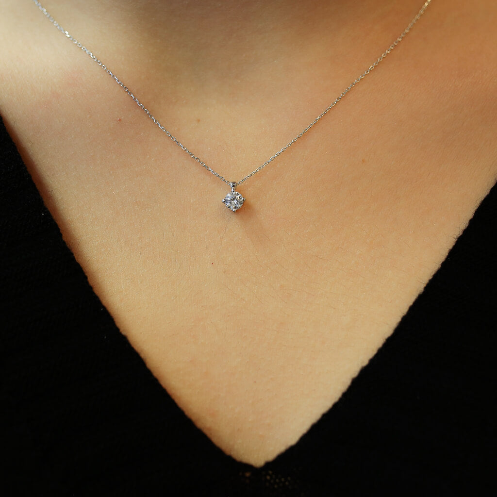 0.31 Carat Diamond Solitaire Necklace