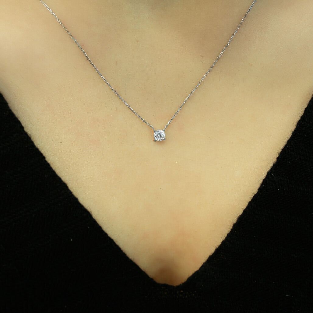 0.23 Carat Diamond Solitaire Necklace