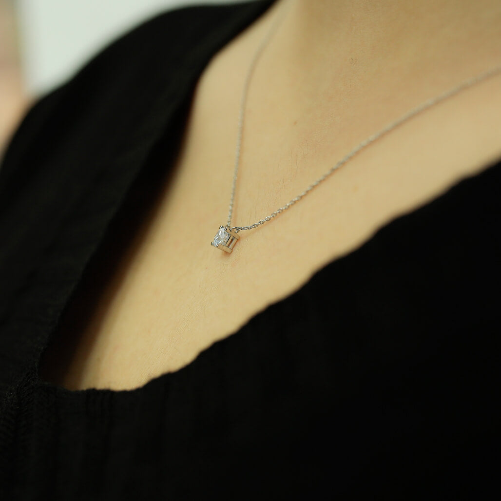 0.28 Carat Diamond Solitaire Necklace