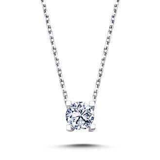 0.28 Carat Diamond Solitaire Necklace