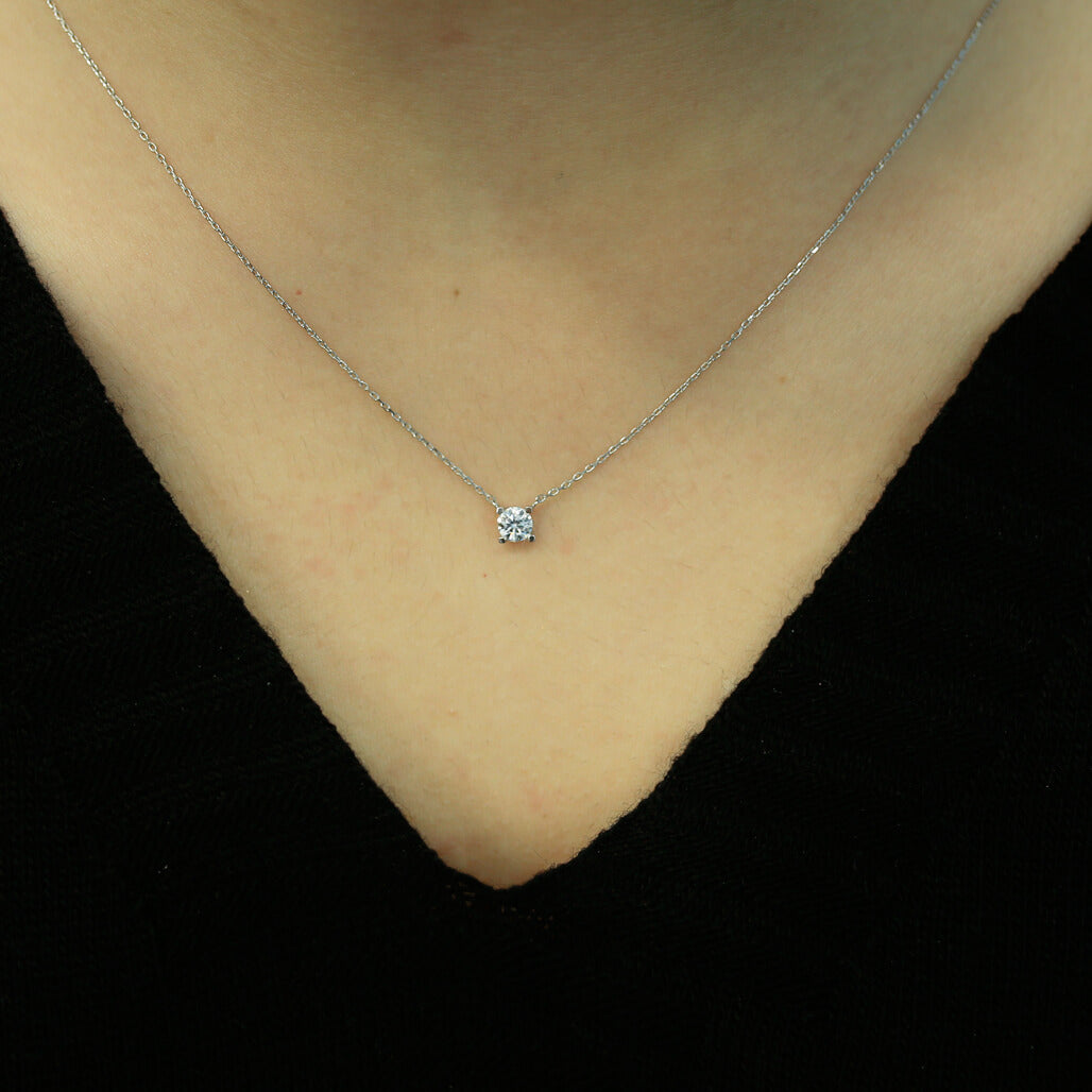 0.28 Carat Diamond Solitaire Necklace