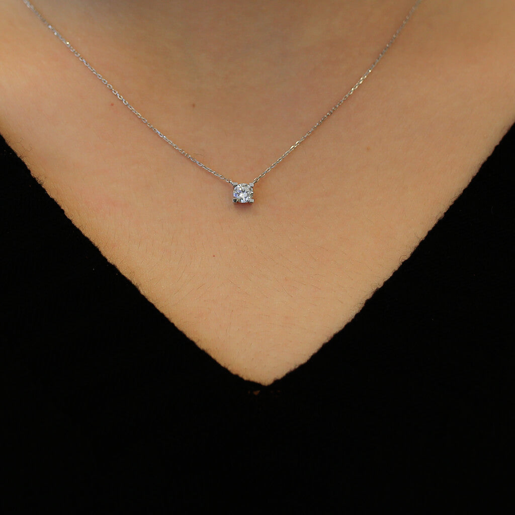 0.33 Carat Diamond Solitaire Necklace