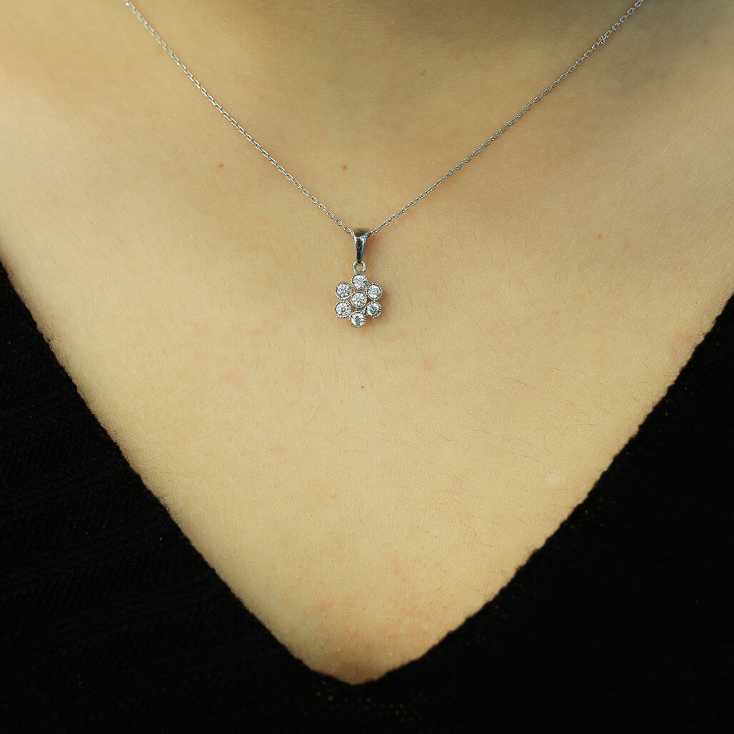 Diamond Stone Necklace
