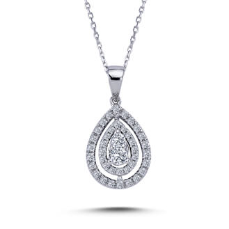 Diamond Teardrop Necklace