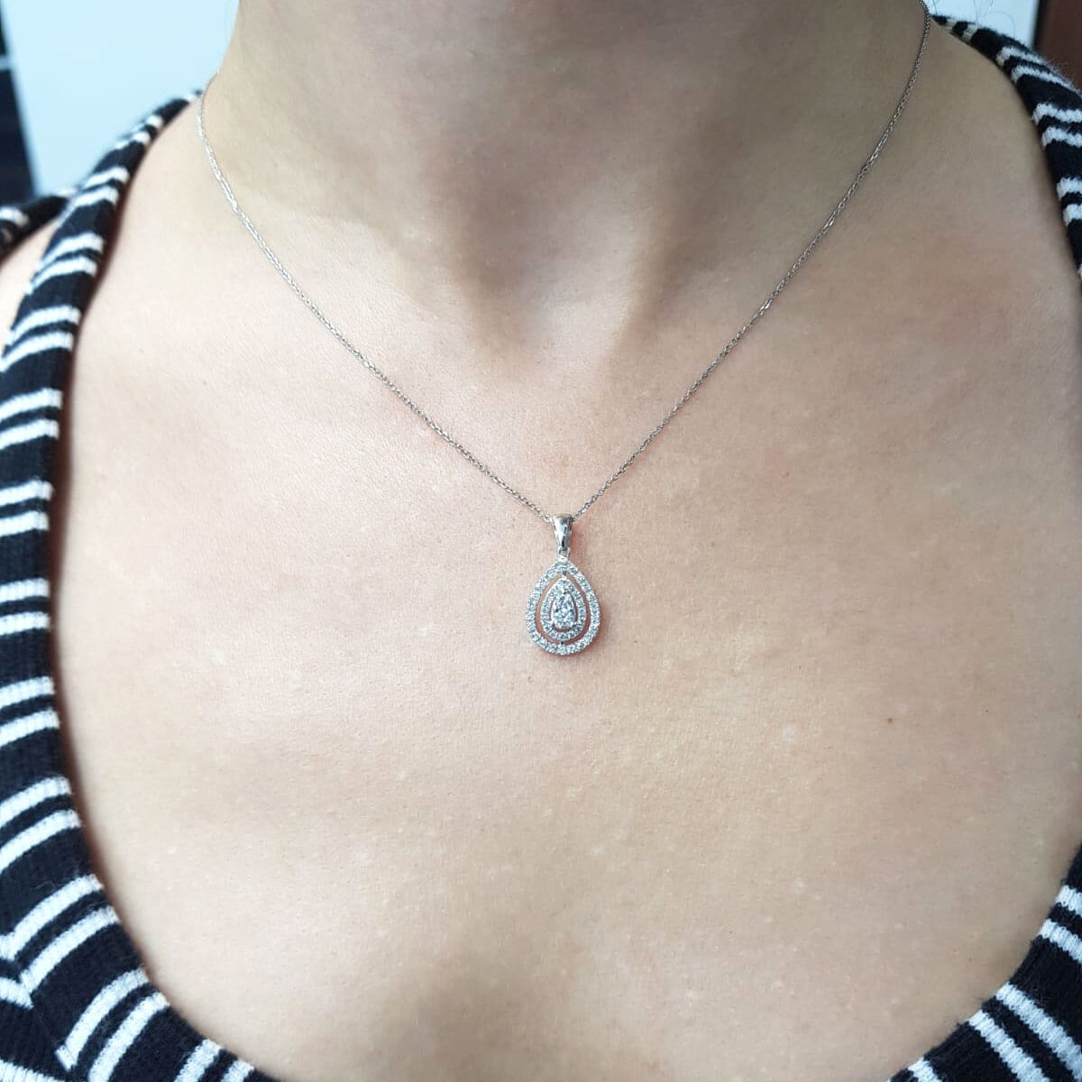 Diamond Teardrop Necklace