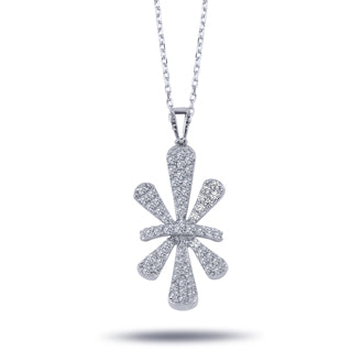 Diamond Bow Necklace