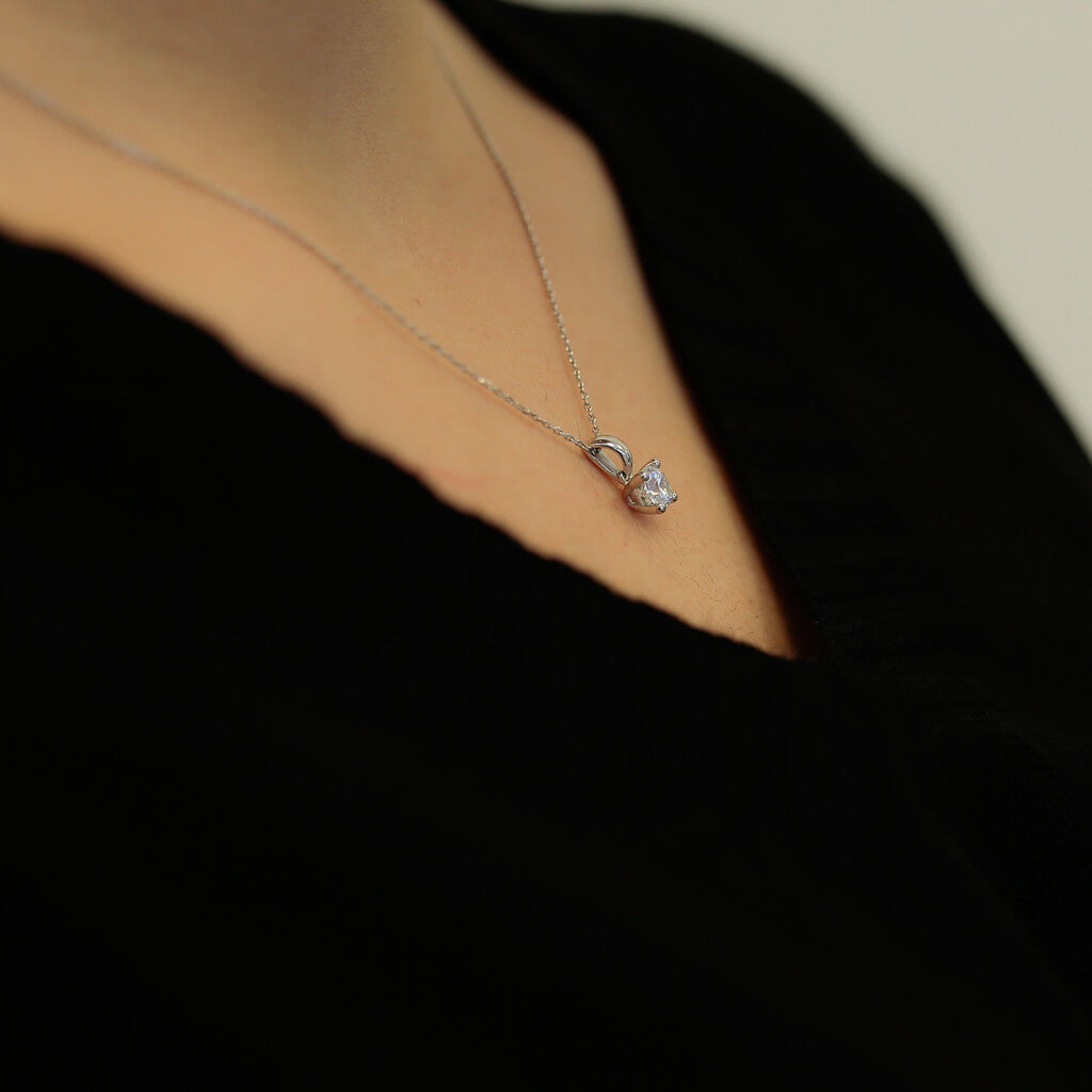 0.51 Carat Diamond Solitaire Necklace