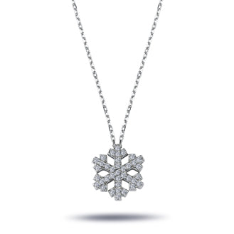 Diamond Snowflake Necklace