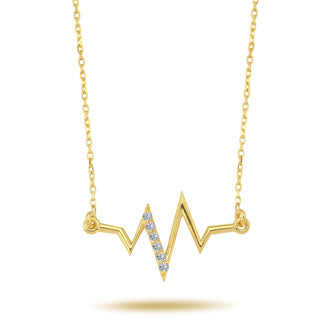 Diamond Heartbeat Necklace