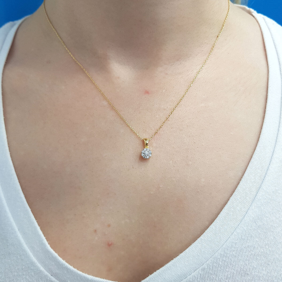 Diamond-Studded Mina Necklace