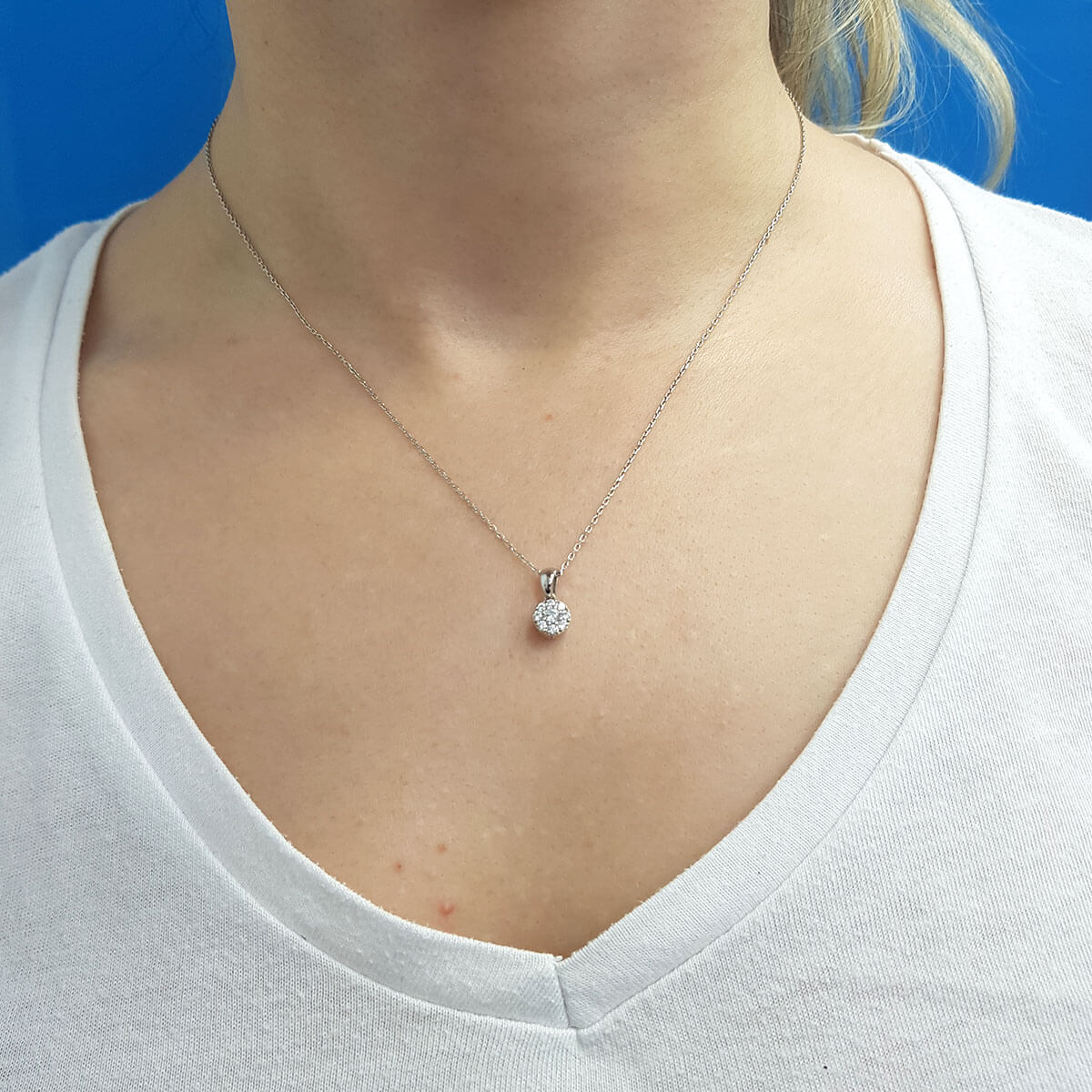 Diamond Stone Large Mina Necklace