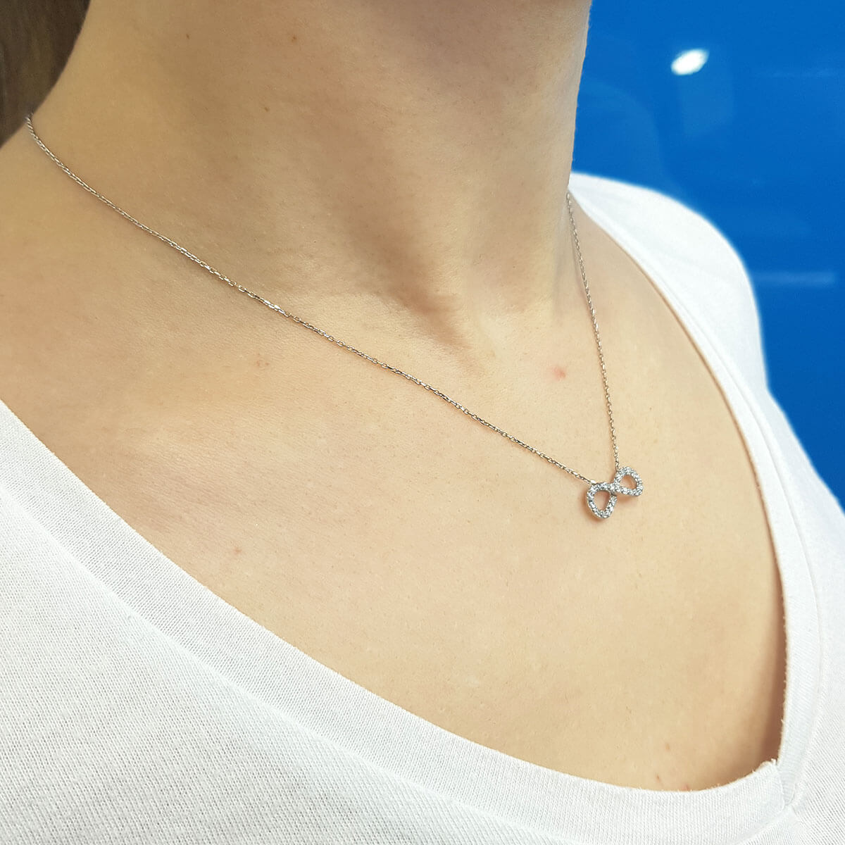 Diamond Infinity Necklace