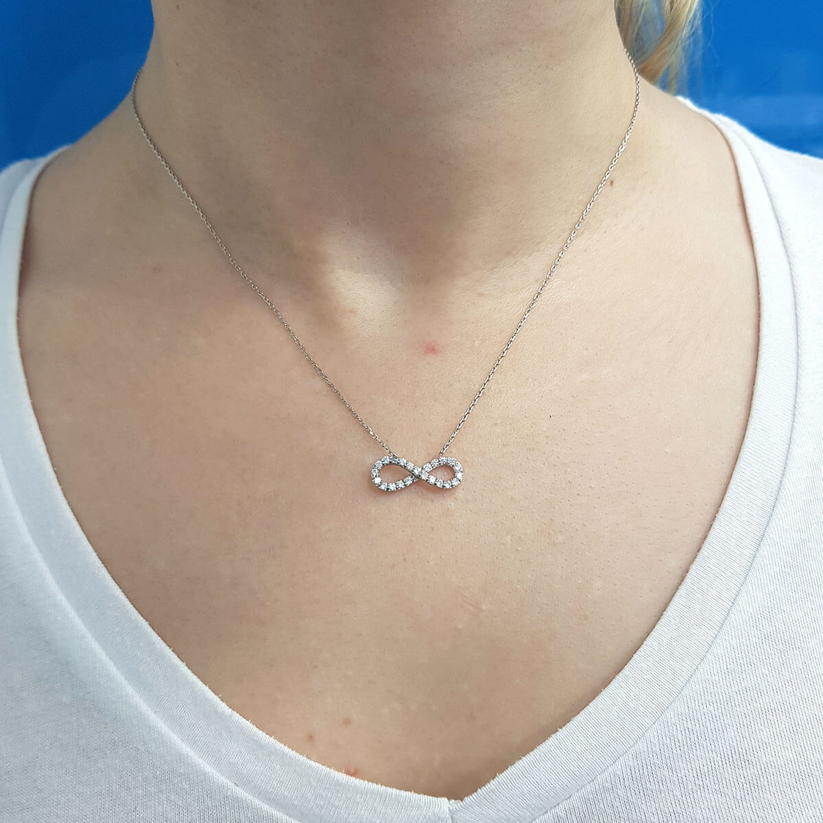Diamond Infinity Necklace