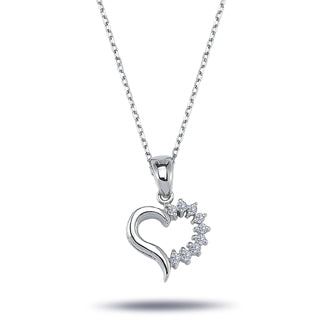 Diamond Stone Heart Necklace