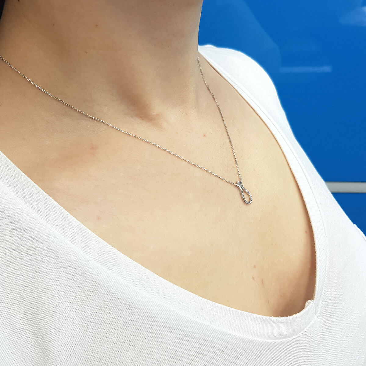 Diamond Tulip Necklace