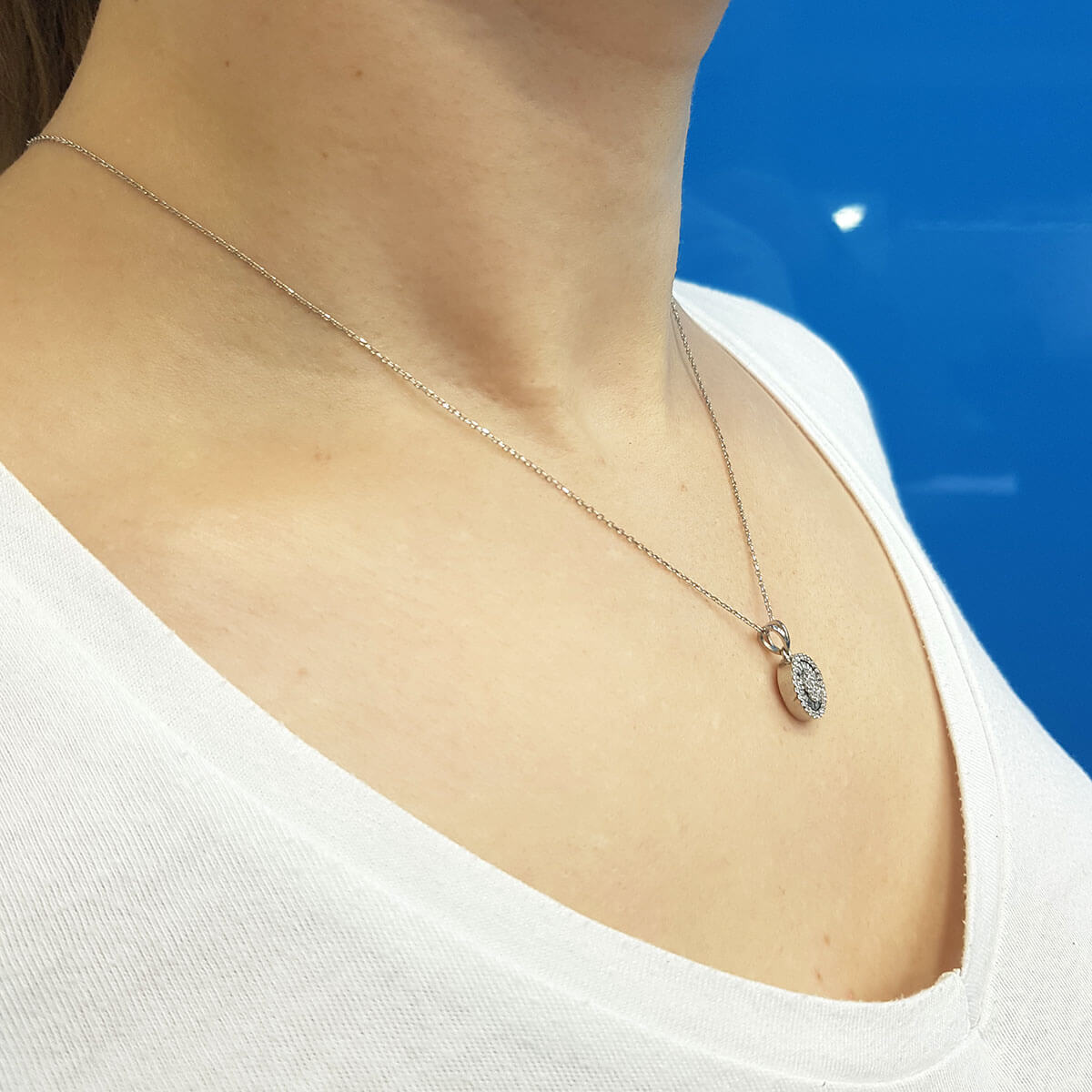 Diamond Oval Susa Necklace