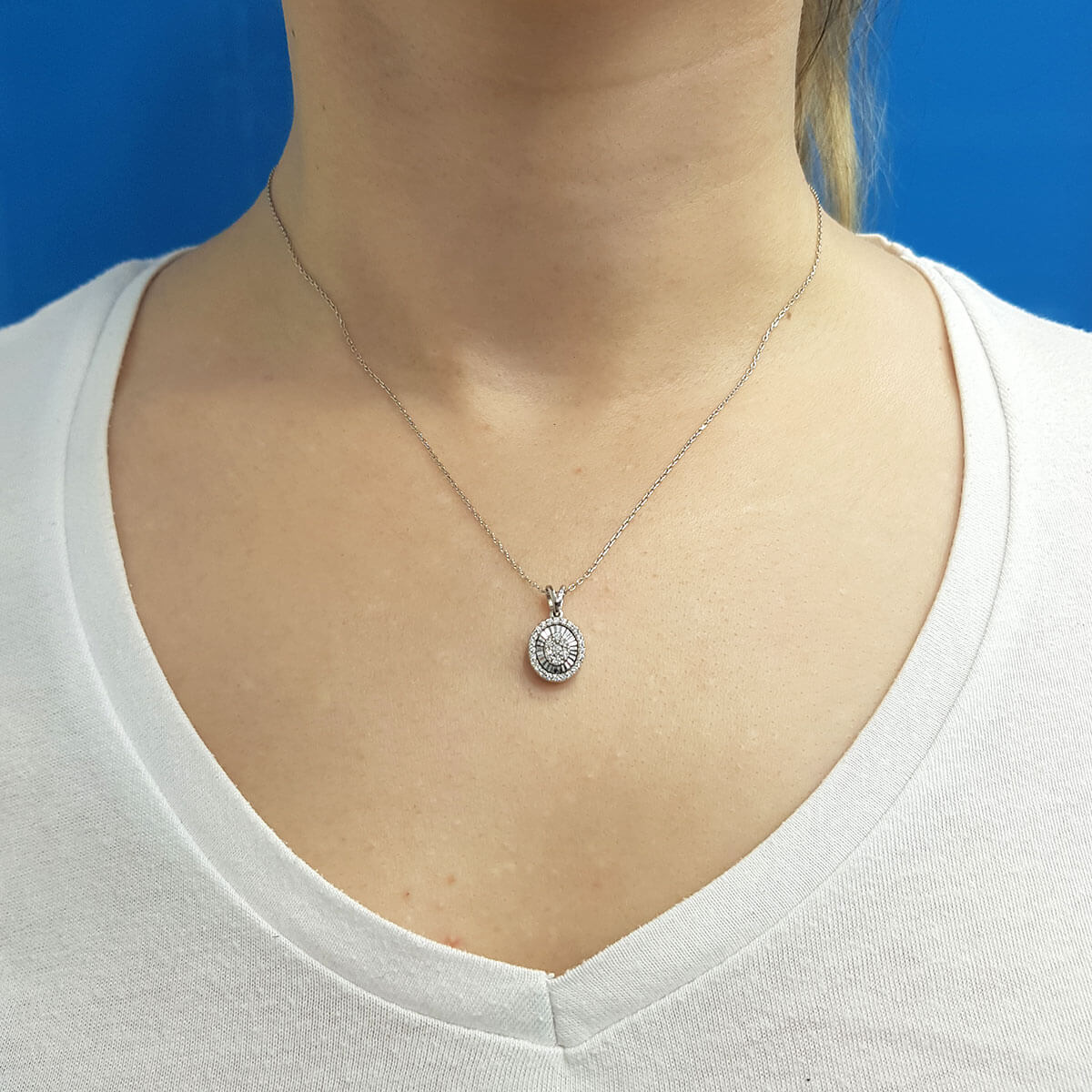 Diamond Oval Susa Necklace