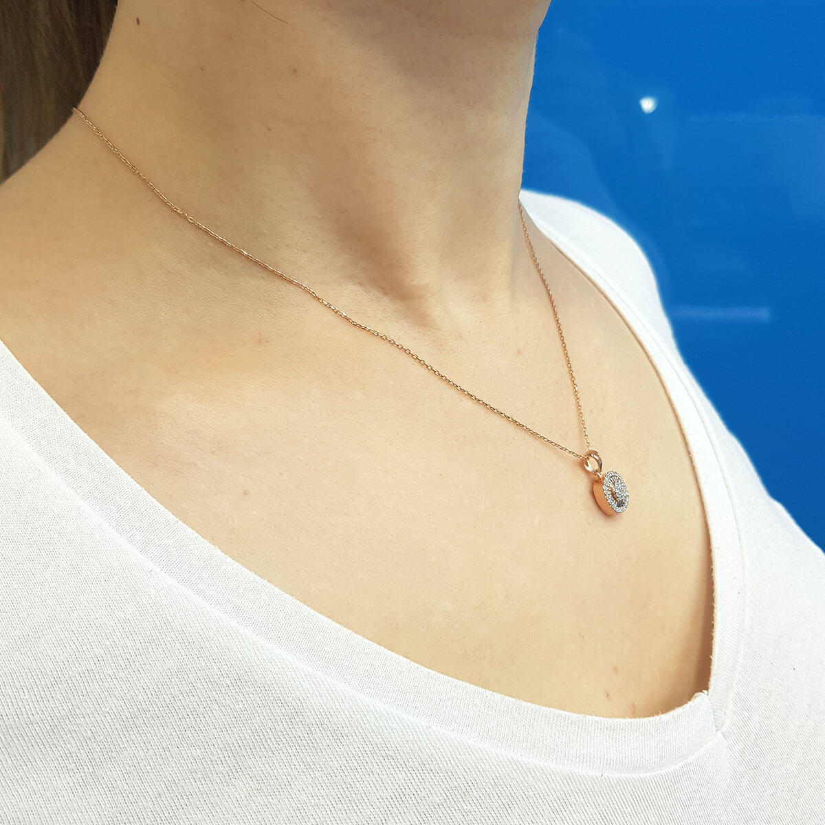 Diamond Cushion Susa Necklace