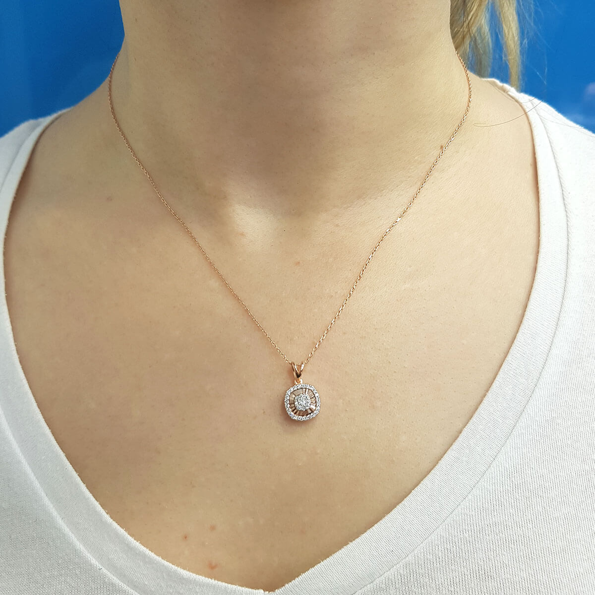 Diamond Cushion Susa Necklace