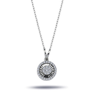 Diamond-Studded Round Susa Necklace