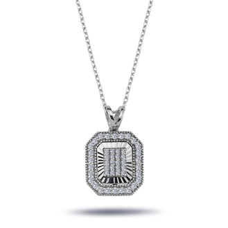 Diamond-Studded Octagon Susa Necklace