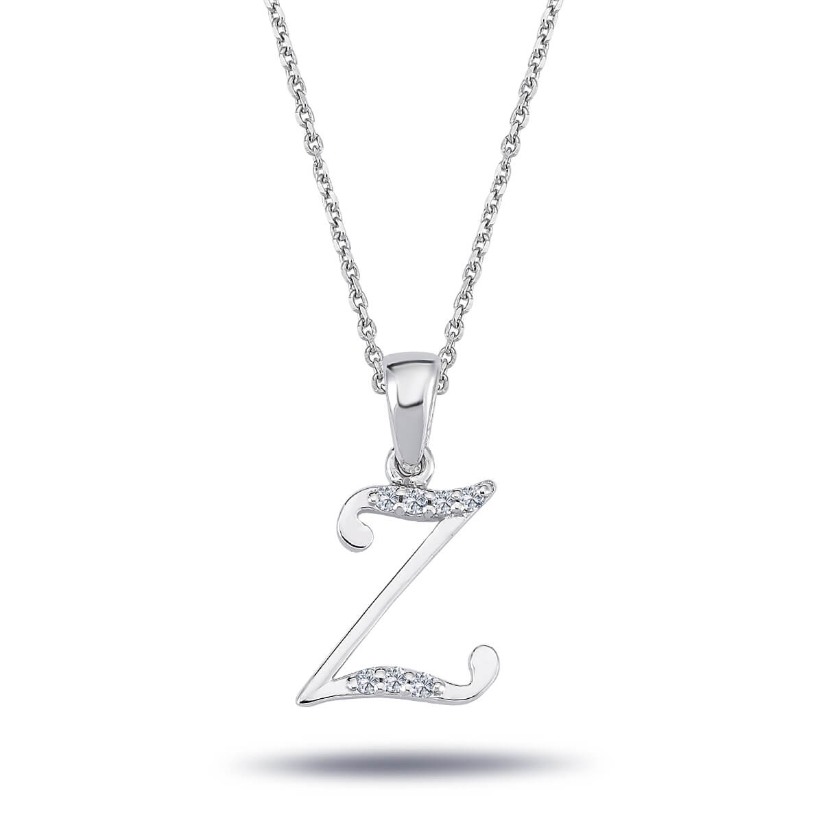 Diamond Z Letter Necklace