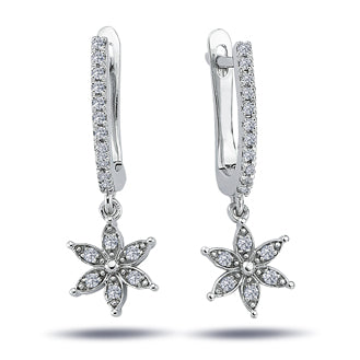 Diamond Snowdrop Earrings