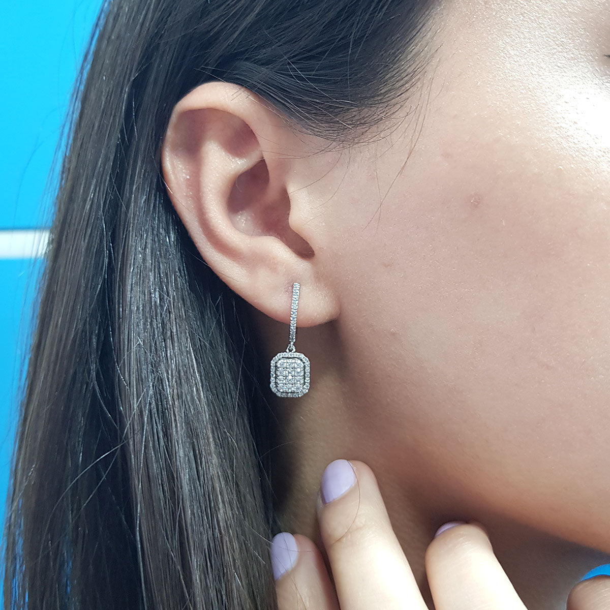 Diamond Large Ningal Earrings