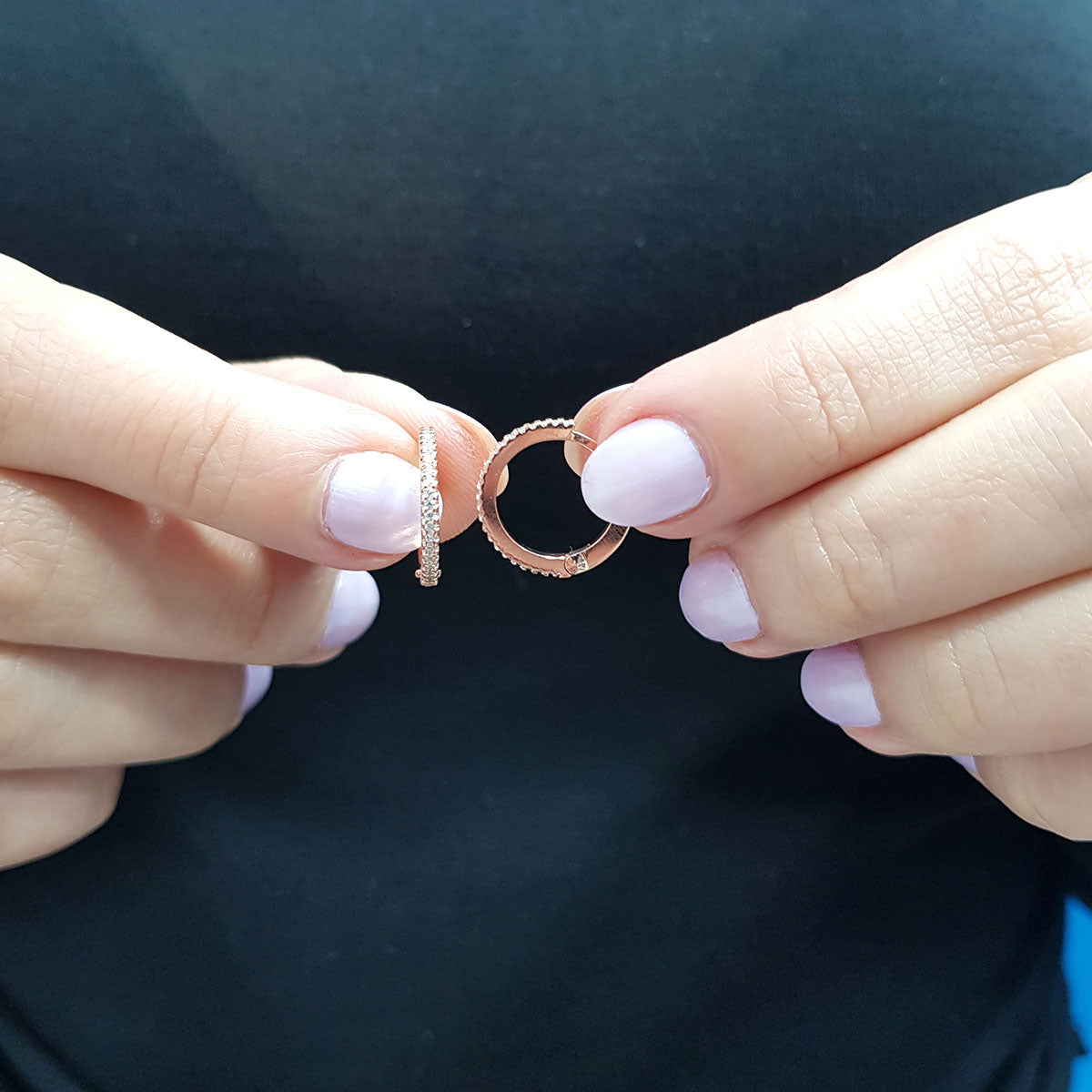 Diamond Hoop Earrings