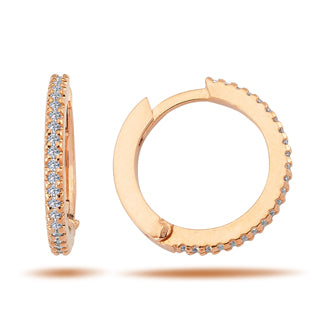 Diamond Hoop Earrings