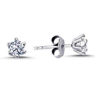 G Color 0.48 Carat Diamond Solitaire Earrings