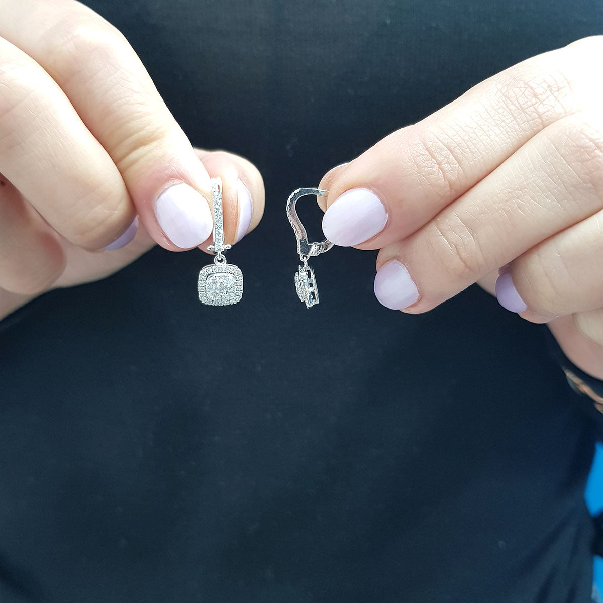 Diamond Paw Earrings