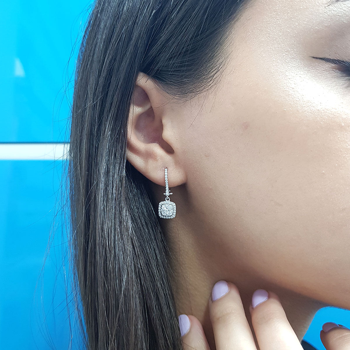 Diamond Paw Earrings