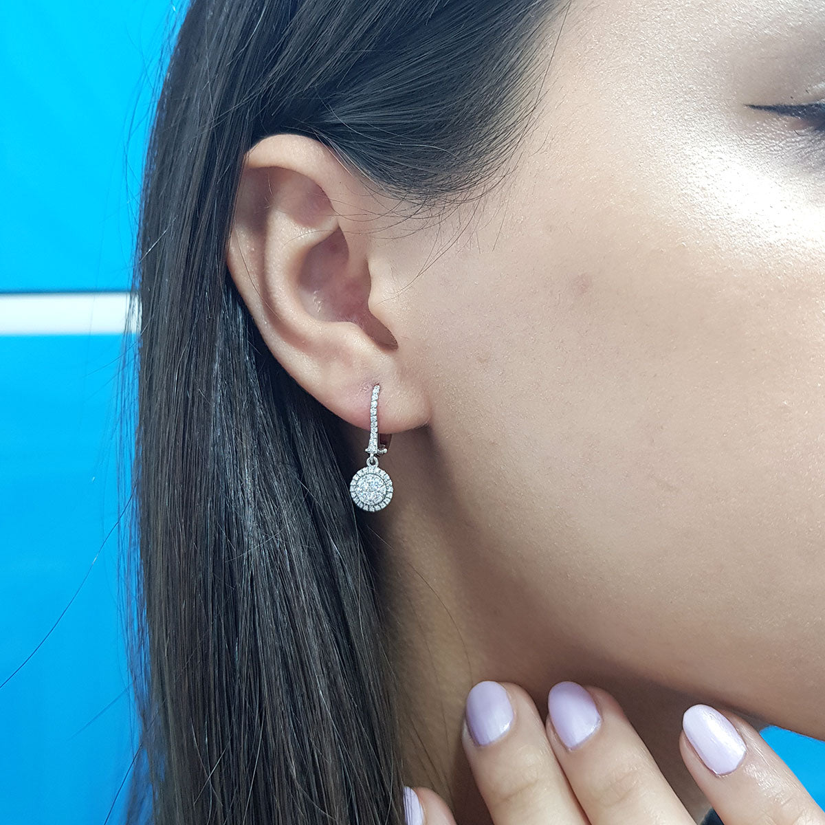 Diamond Sunray Earrings