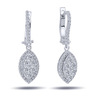 Diamond Evil Eye Earrings