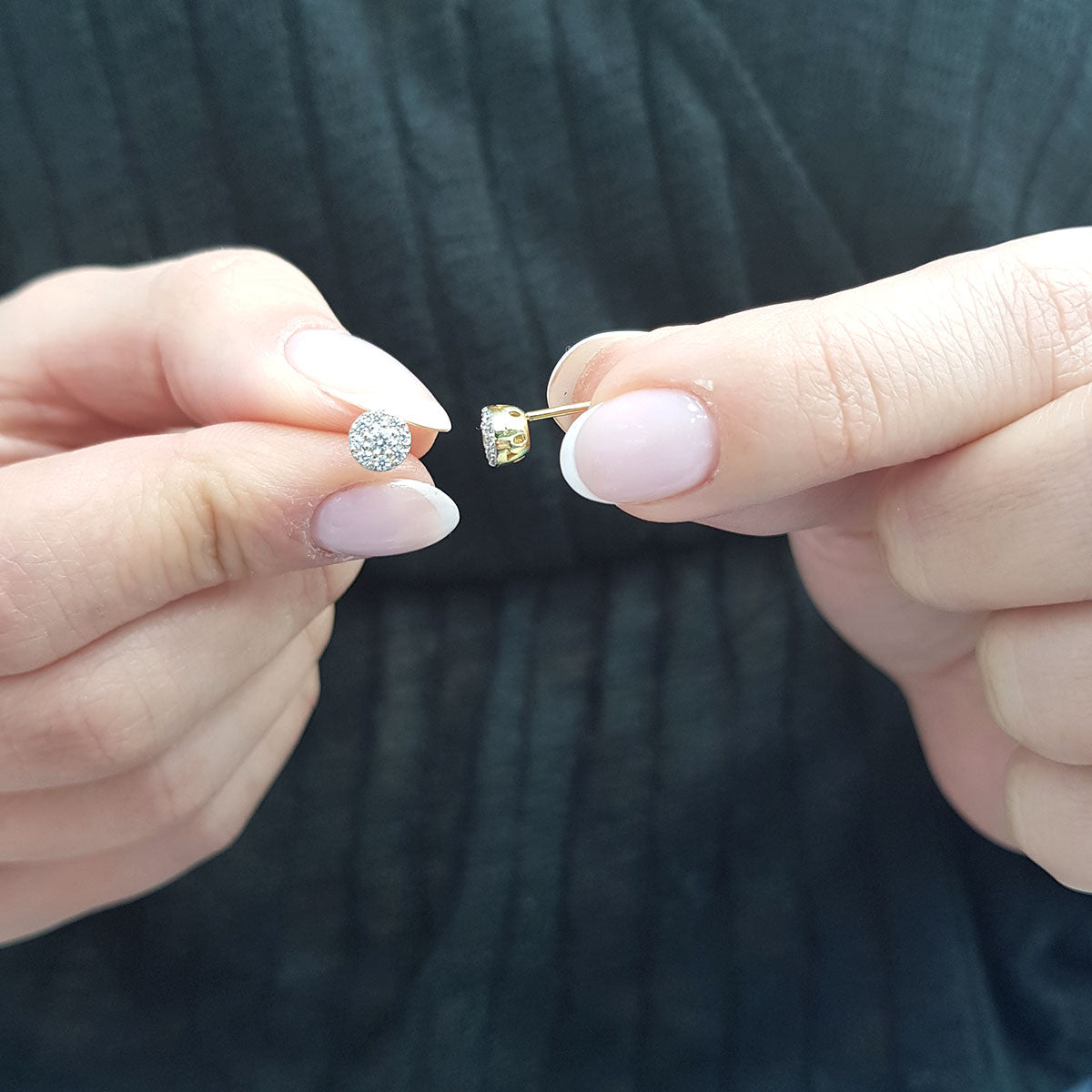 Diamond-Studded Mina Earrings