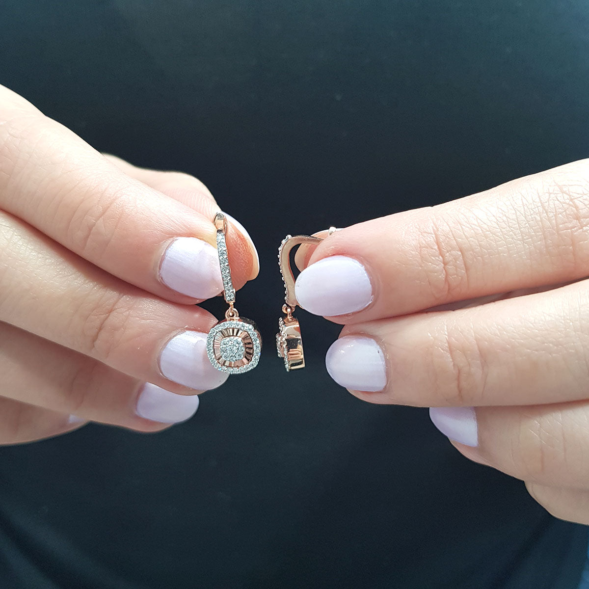 Diamond Cushion Susa Earrings