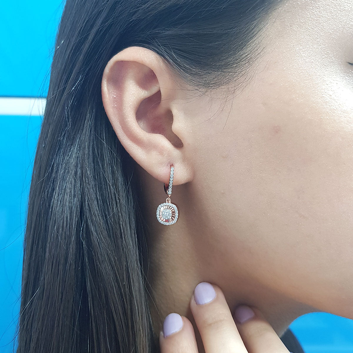 Diamond Cushion Susa Earrings