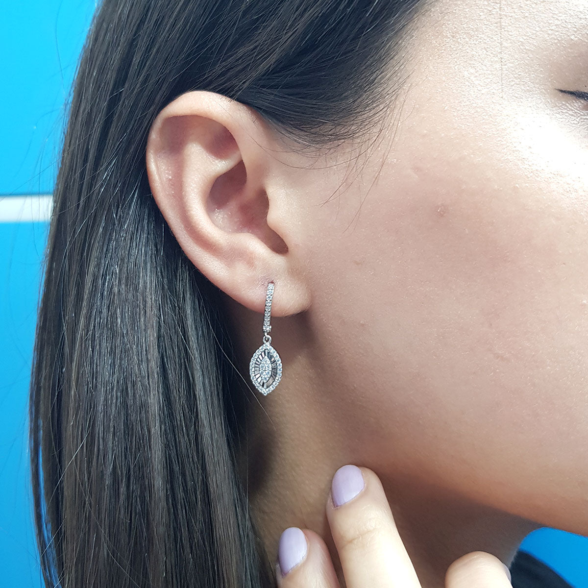 Diamond Marquise Susa Earrings