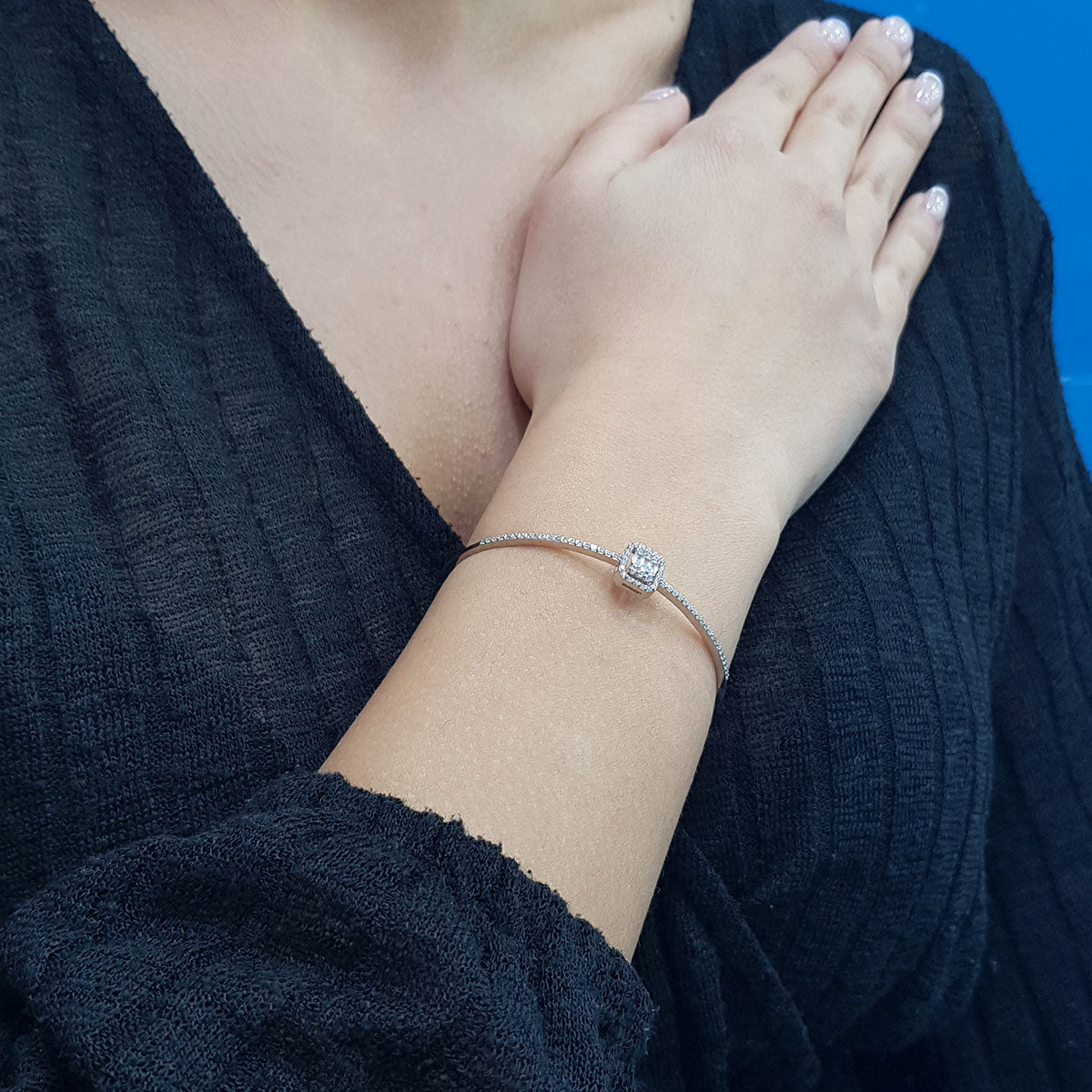 0.50 Carat Baguette Diamond Row Bracelet