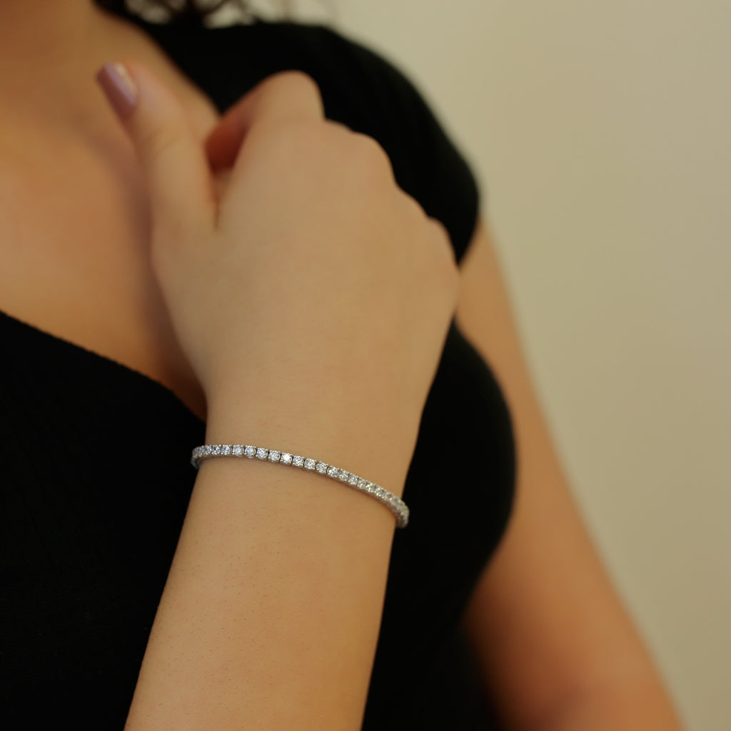 3.80 Carat Diamond Tennis Bracelet