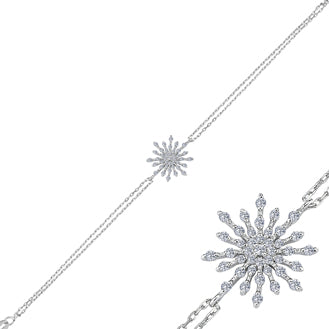 Diamond Snowflake Bracelet