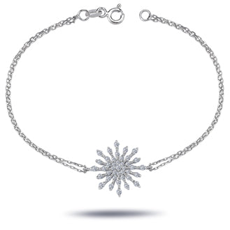 Diamond Large Snowflake Bracelet