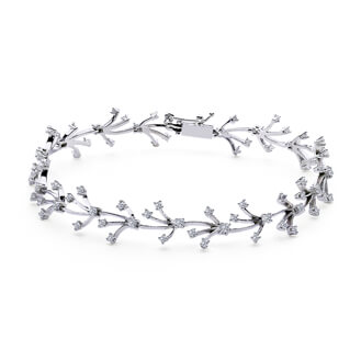 Branch Design Diamond Bracelet