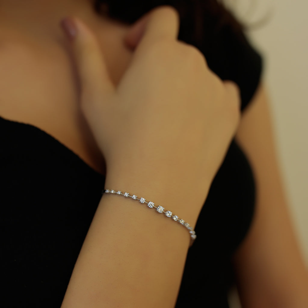0.70 Carat Diamond Waterway Bracelet
